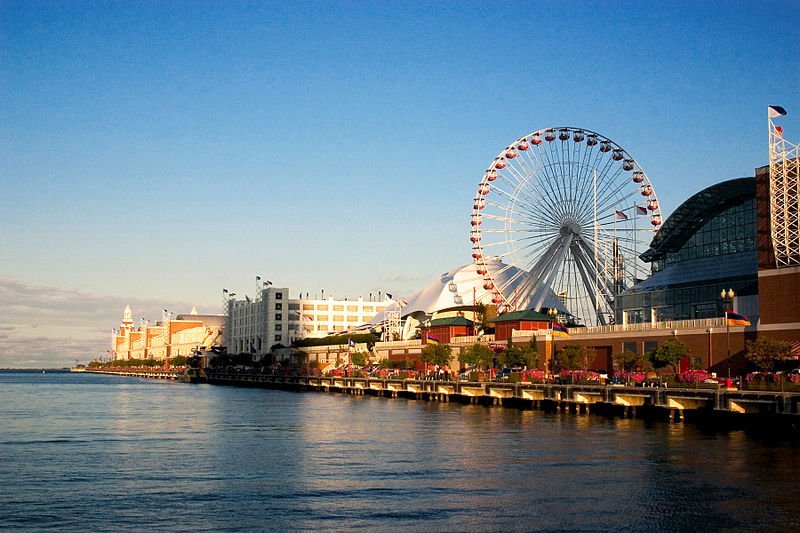 navy pier чикаго фото