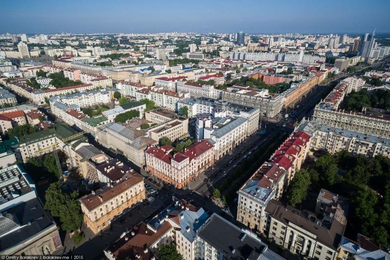 минск с высоты птичьего полета фото