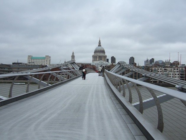 london millennium footbridge(millennium bridge) мост миллениум фото