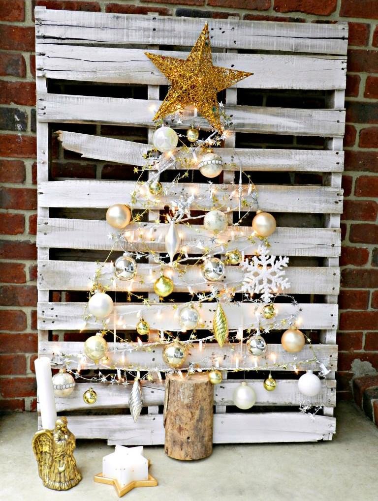 pallet projects christmas tree фото