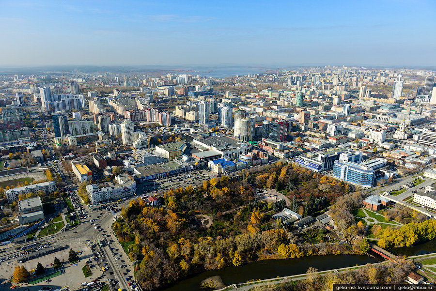 екатеринбург с высоты птичьего полета фото