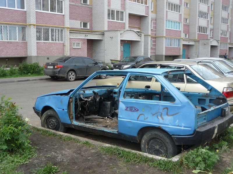 брошенные машины фото