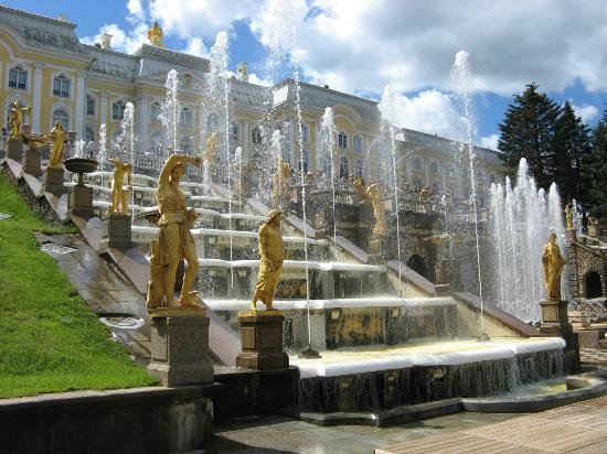 петергоф фонтаны фото