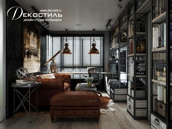 дизайн в стиле лофт фото