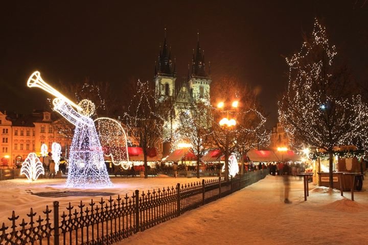 новогодняя прага фото