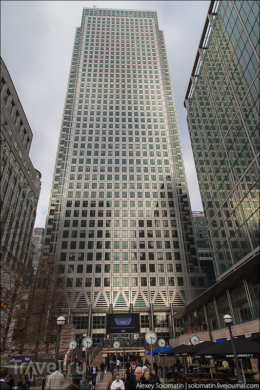canary wharf tower фото