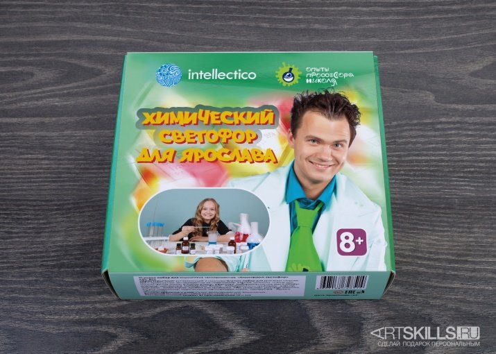 набор intellectico опыты профессора николя. химический светофор фото