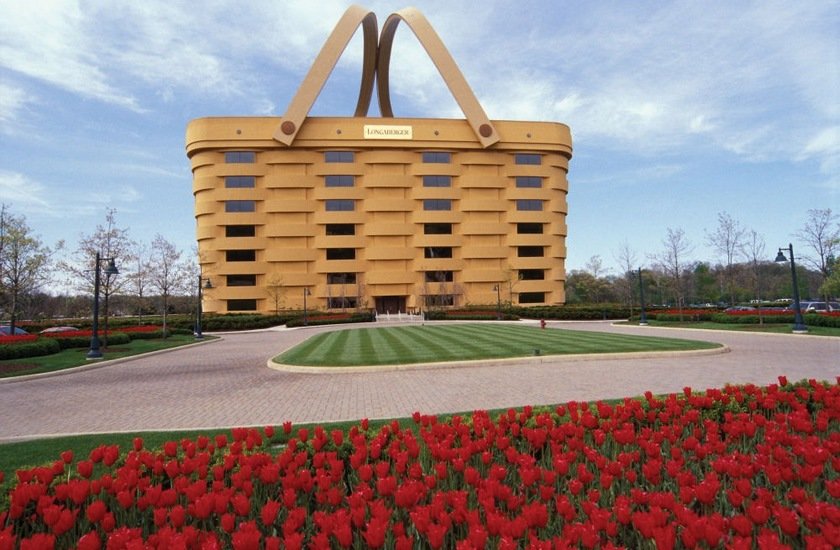здание-корзина (the basket building), огайо, сша фото