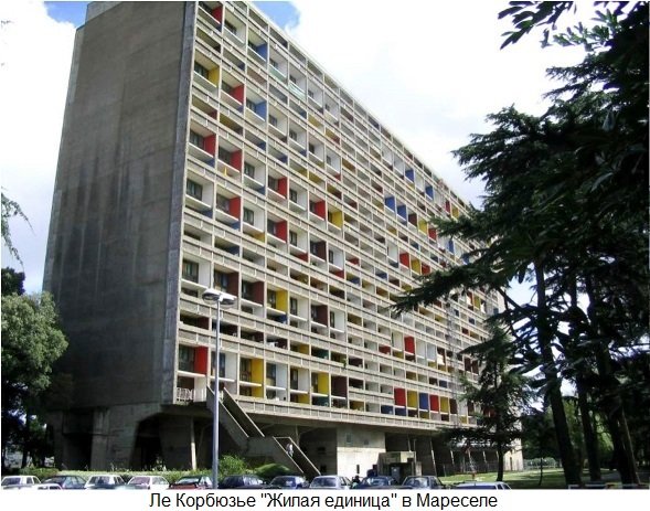 ле корбюзье жилая единица в марселе франция 1952 фото