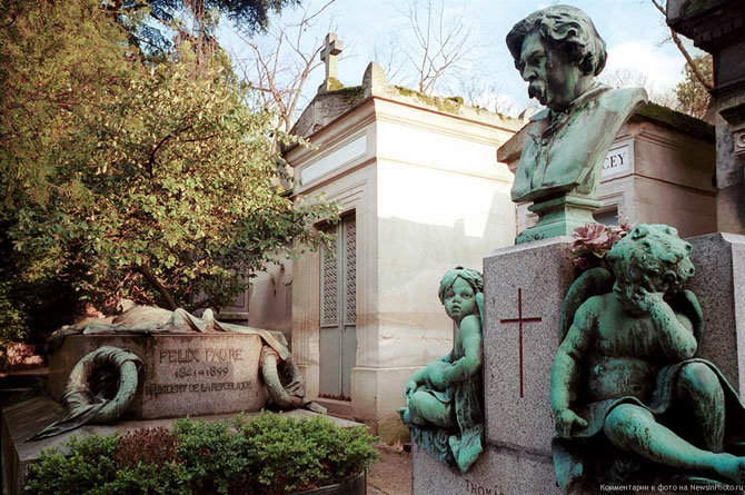 кладбище pere lachaise париж фото