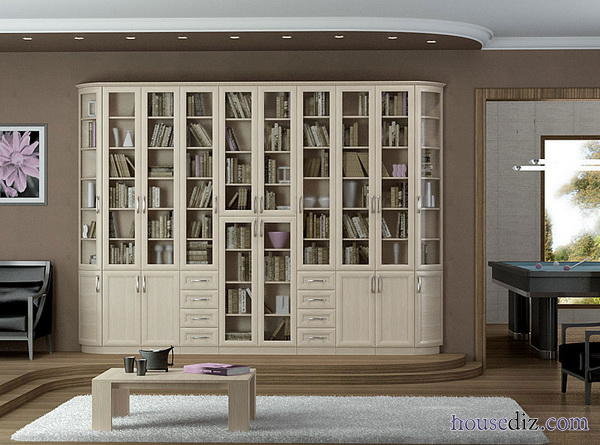 книжные шкафы фото