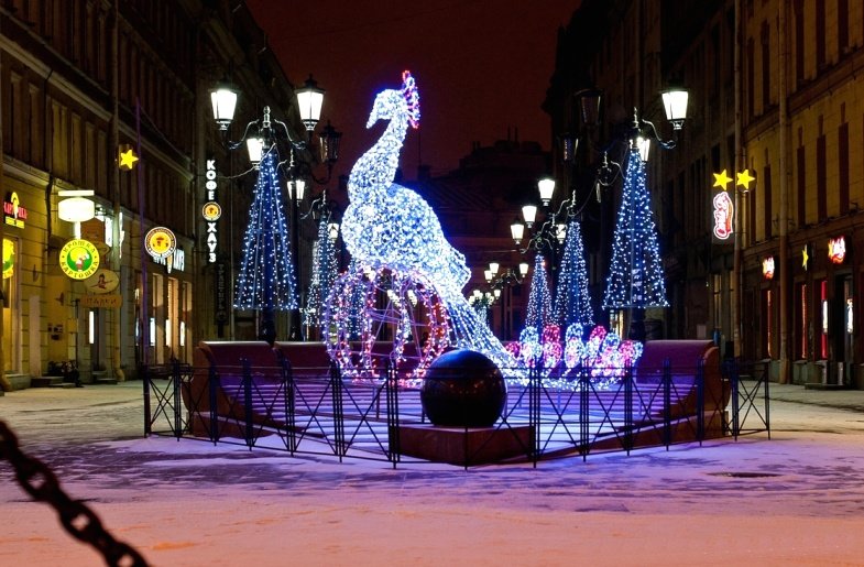 новый год в санкт петербурге фото