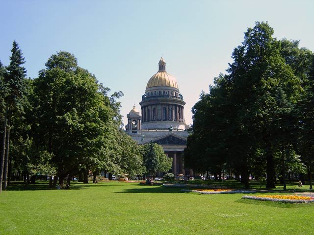 александровский сад исаакиевский собор санкт-петербург фото