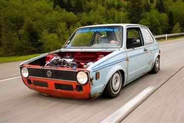 Golf mk1 cabrio red