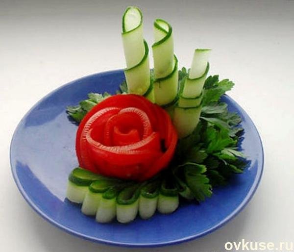 украшения из овощей фото