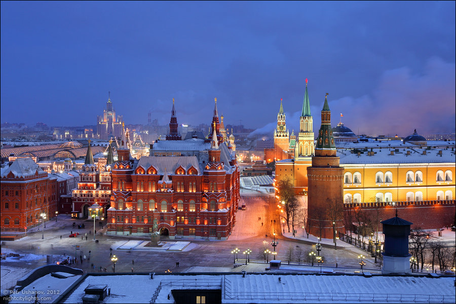 москва зимой красивые фото