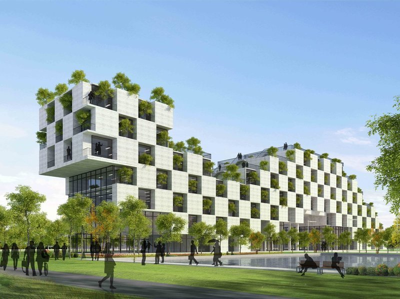 школа fpt technology building, вьетнам. фото
