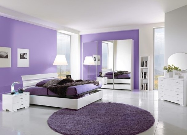 Màu tím mang lại sự thoải mái, thư giãn