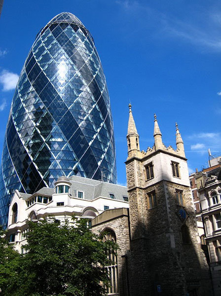 the gherkin в лондоне фото