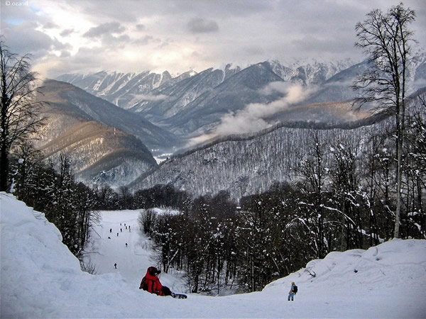 красная поляна горы фото