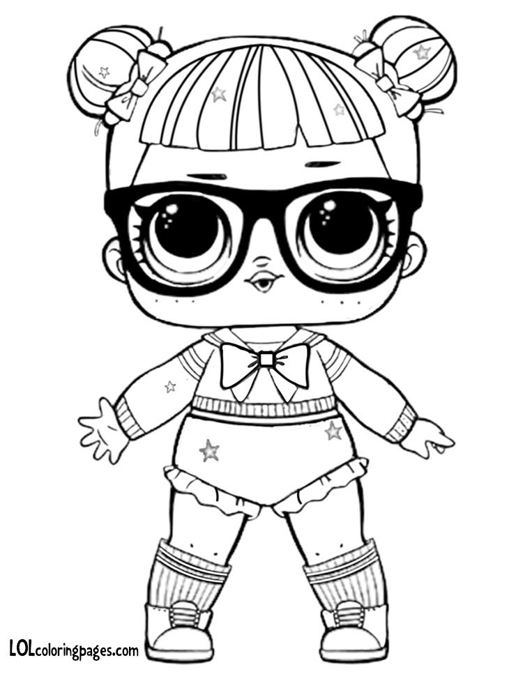 Lol Surprise Dolls Coloring Pages Sketch Coloring Page