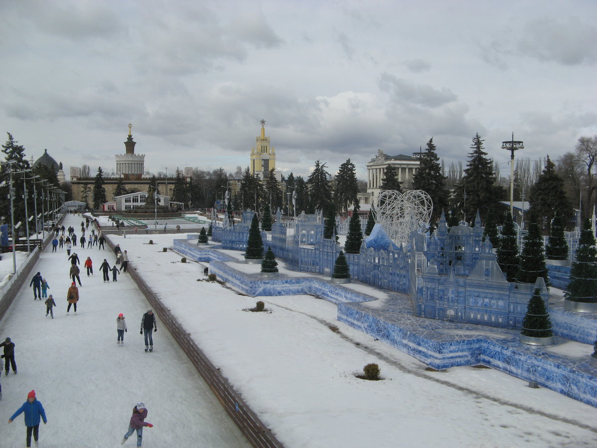 вднх парк зима фото