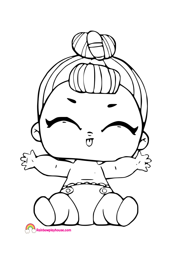 Lil IT Baby Coloring Page - LOL Surprise Doll Coloring Pages