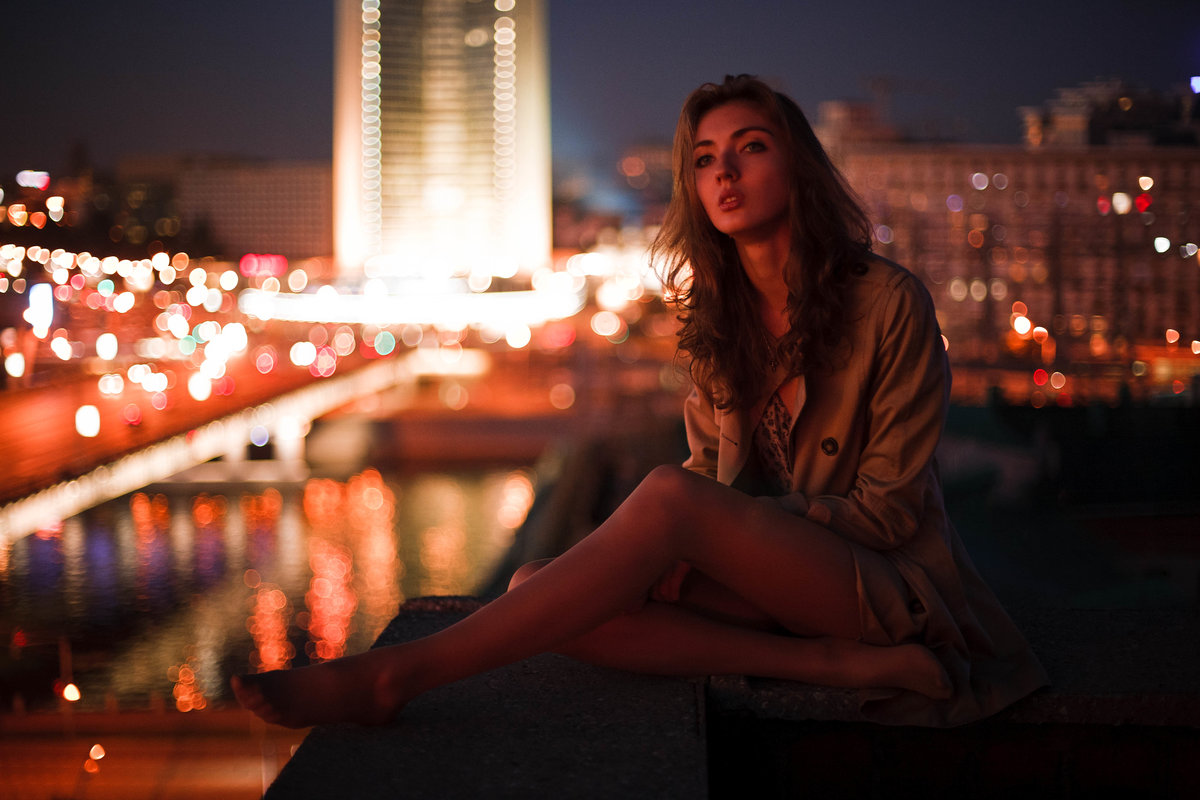 ночная фотосессия на улице фото