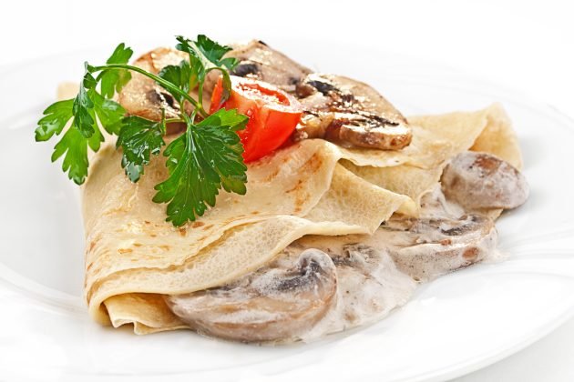 блины с курицей фото