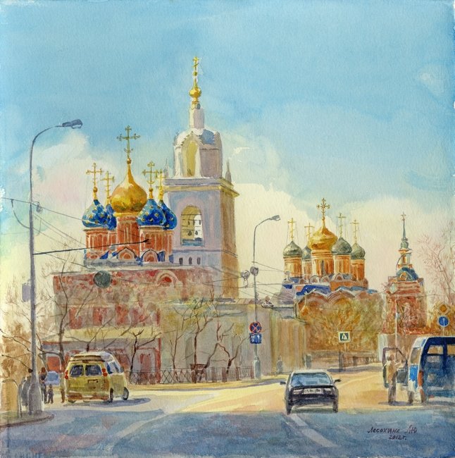 москва картина фото