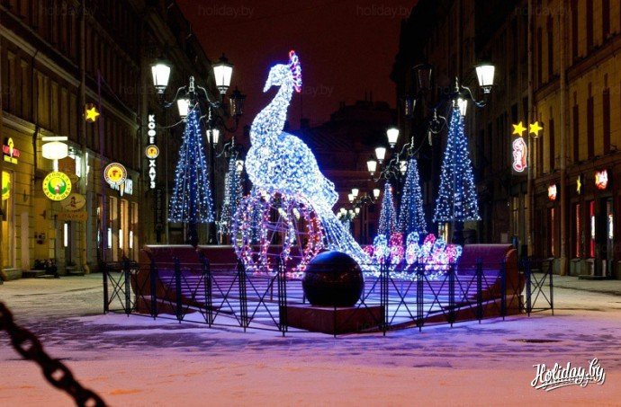 новый год в санкт петербурге фото