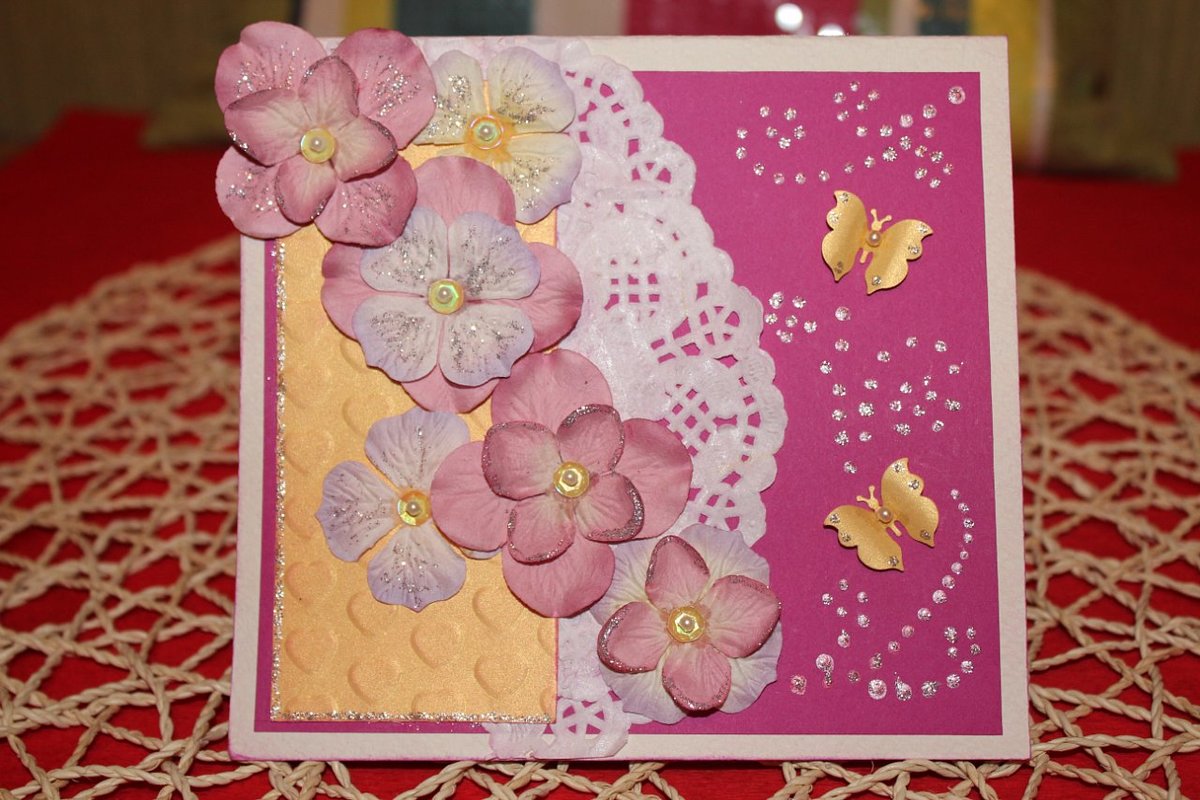 Красивая форма открытки своими руками