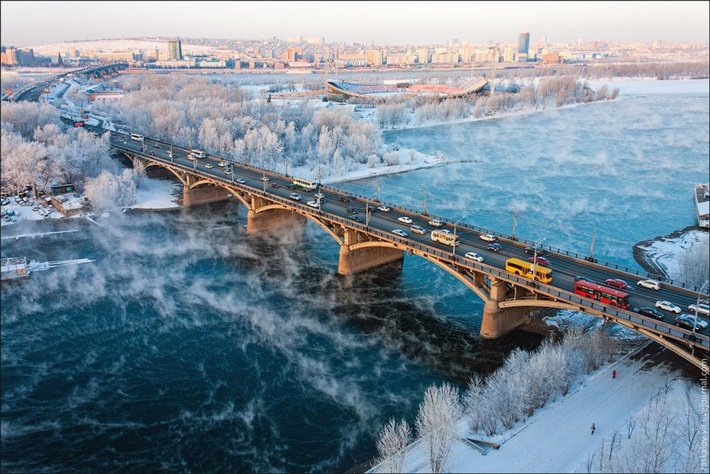 коммунальный мост красноярск фото