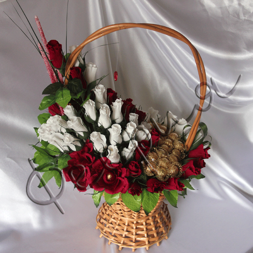 Корзинка из конфет картинки