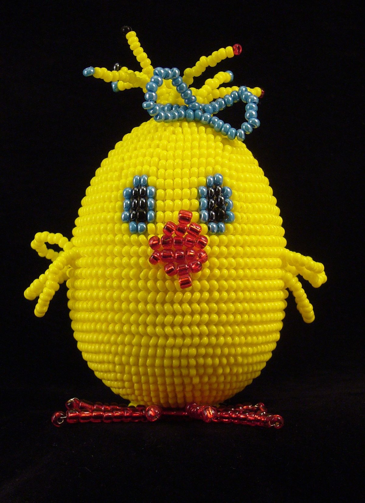 Цыпленок из бисера схемы