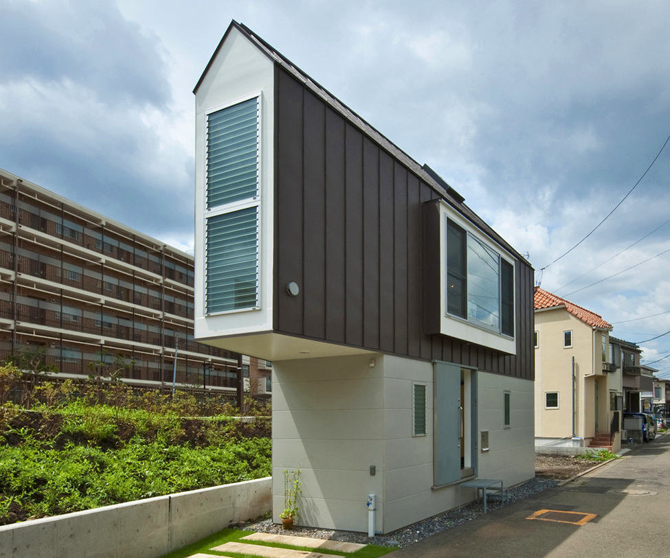 узкие дома в японии фото