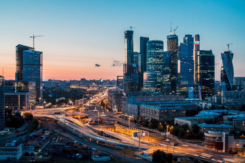 ночная москва москва сити фото