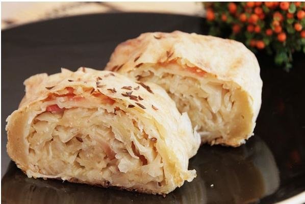 штрудель с капустой фото