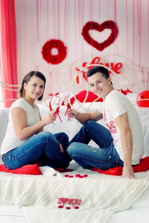 фотосессия на день влюбленных в студии фото