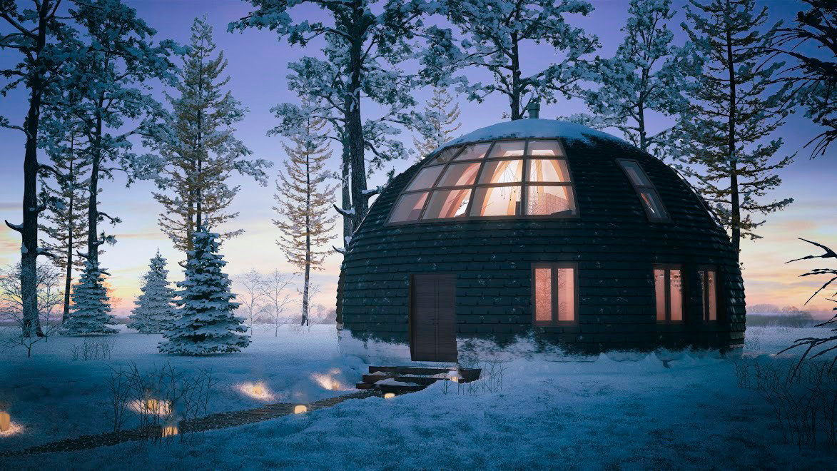 купольный дом скайдом фото