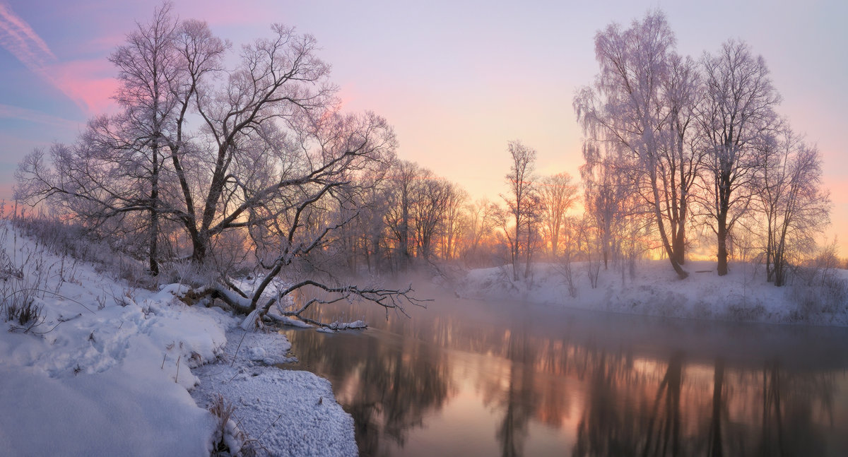 зимний рассвет фото