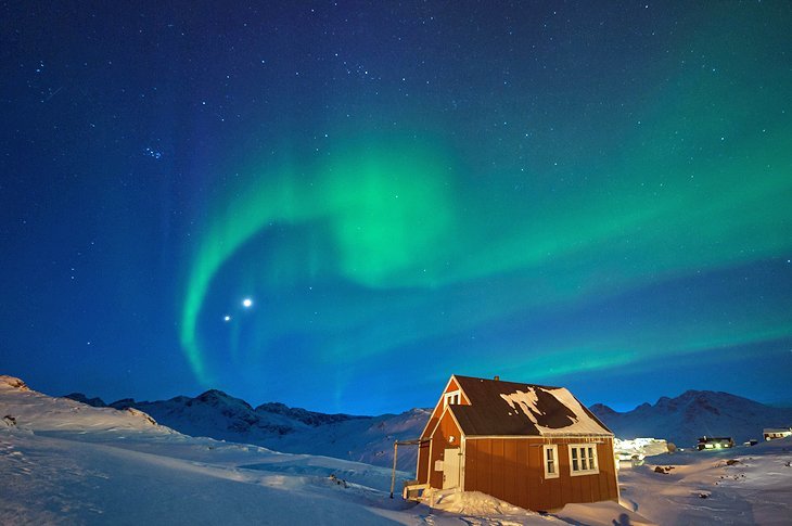 гренландия северное сияние фото