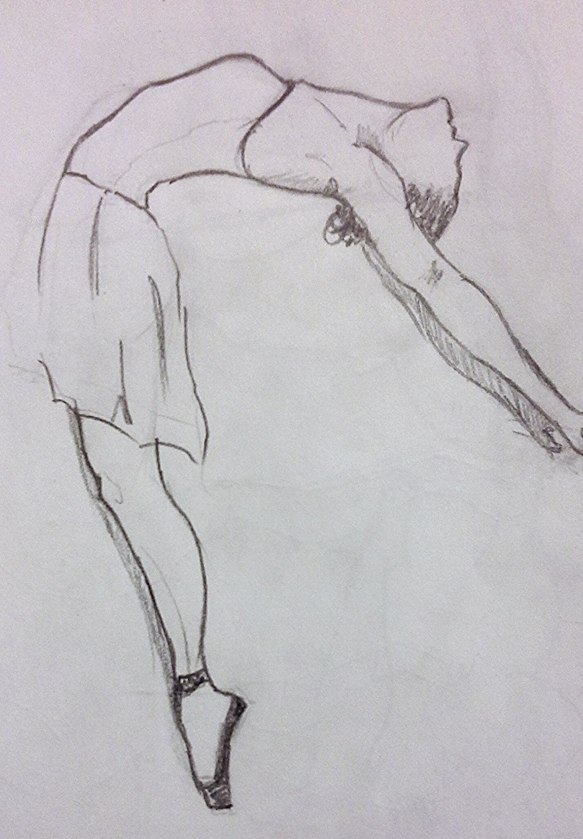 балерина карандашом фото