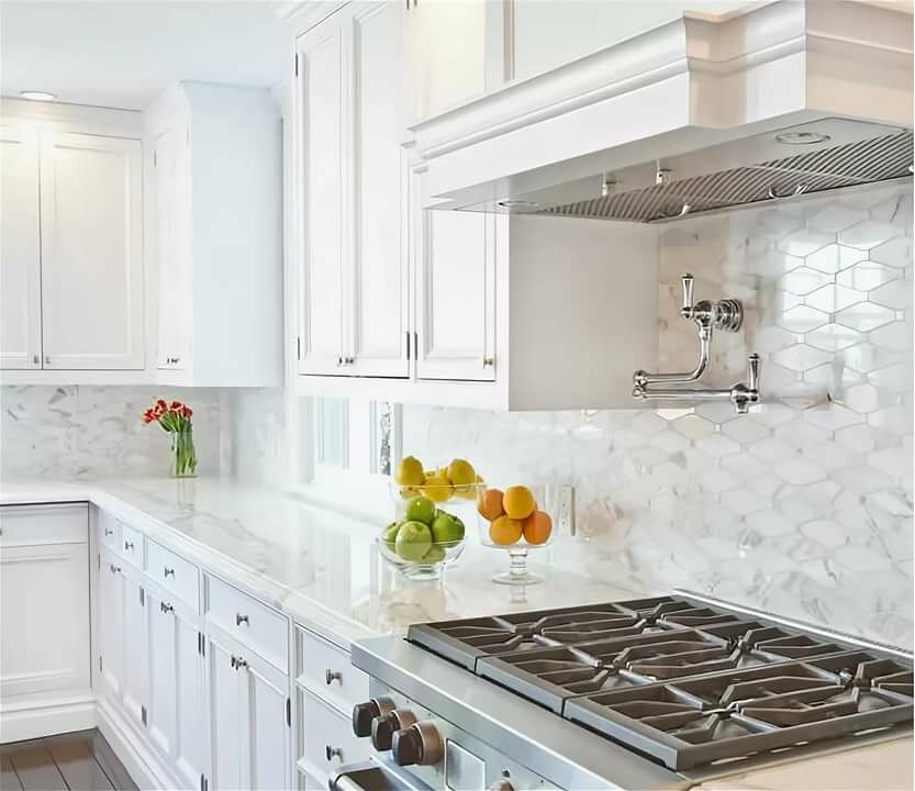 плитка backsplash мрамор фото