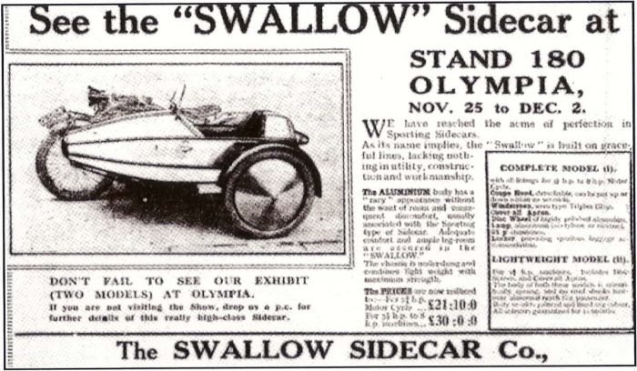 Swallow Sidecar Company фото