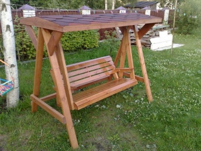 деревянные качели фото