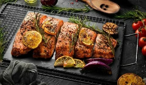 рыба на гриле фото