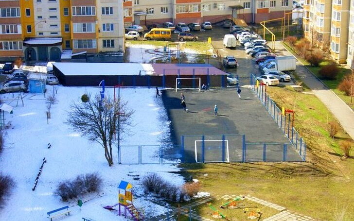 благоустройство двора фото