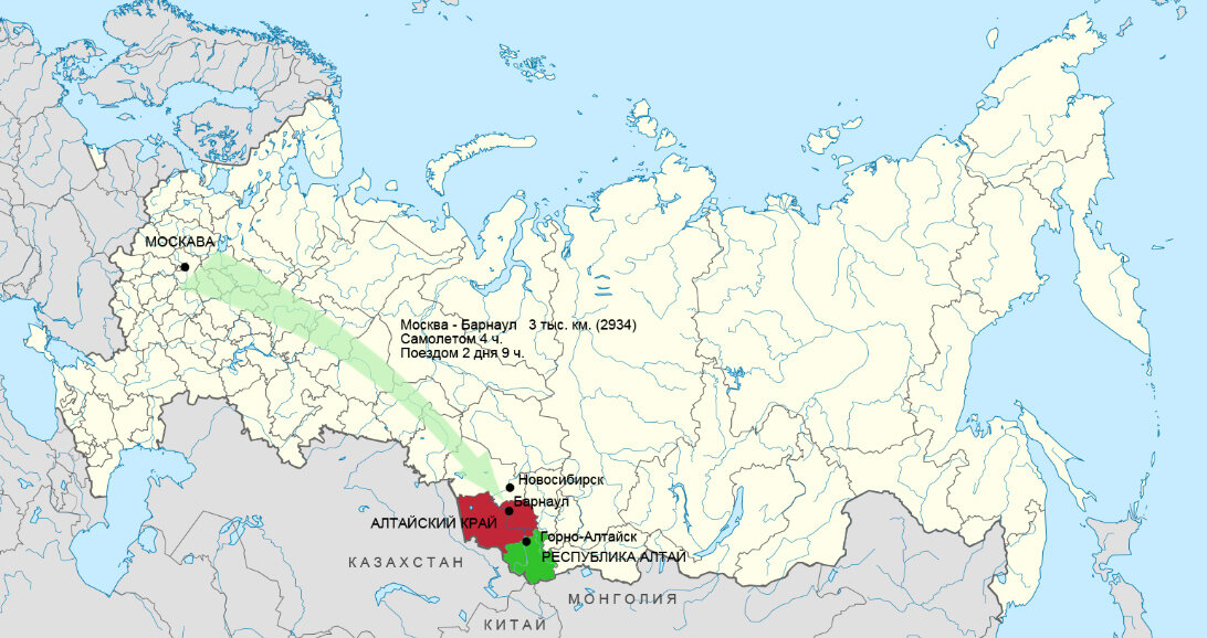карта россии алтай на карте фото