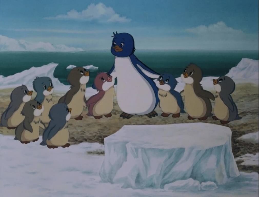 Фоновый кадр с франшизы Приключения пингвиненка Лоло. Фильм первый